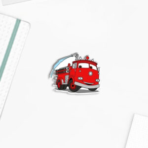 Pin's Cars avec Red, le camion de pompier