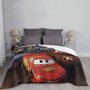 Plaid Cars McQueen avec ses amis, plusieurs dimensions