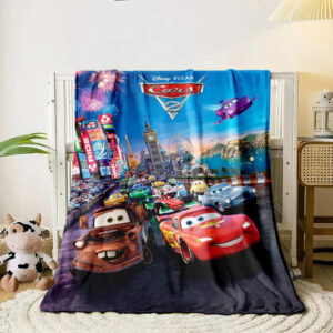 Plaid Cars 2 film avec dimensions au choix