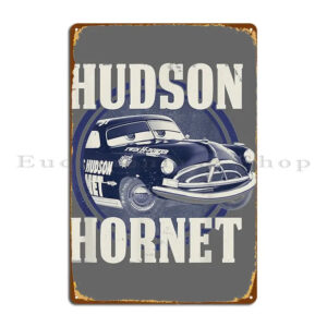 Plaque décorative en métal Cars Hudson Hornet
