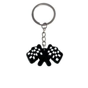 Porte-clés Cars avec drapeau damier de course
