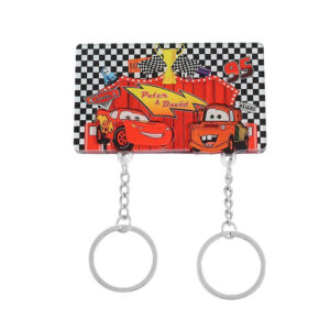 Porte-clés mural duo Cars avec Flash McQueen et Martin
