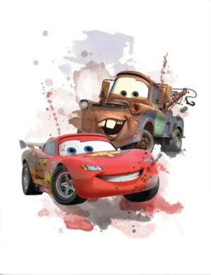 Poster Cars avec Flash McQueen et Martin en duo