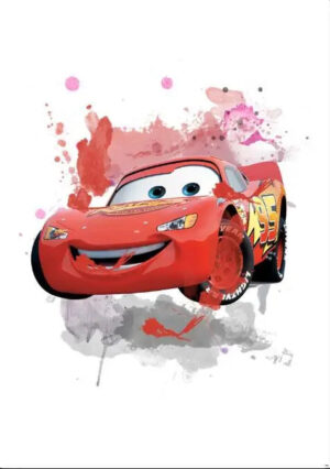 Poster Cars Flash McQueen No.95 en plusieurs dimensions