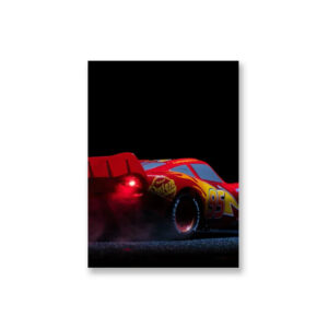 Poster Cars de Flash McQueen en vue arrière trois quarts