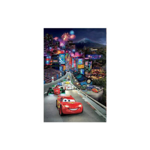 Poster Cars McQueen, WGP du Japon de nuit