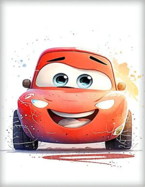 Poster Cars McQueen enfant en plusieurs dimensions