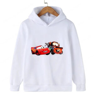 Sweat à capuche enfant Cars Flash McQueen et Martin