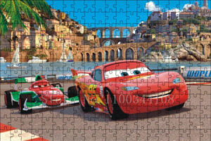 Puzzle Cars sur circuit avec McQueen et Francesco