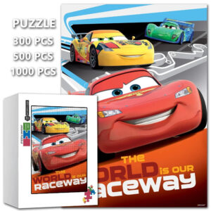 McQueen, Jeff Gorvette et Carla Veloso - Puzzle Cars en 300, 500 ou 1000 pièces