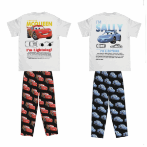 Pyjama couple Cars avec Sally et McQueen