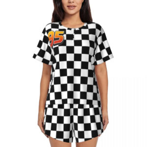 Tenue de nuit femme Cars - numéro 95 et drapeau de course
