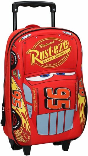 Sac à dos à roulettes Flash McQueen Cars