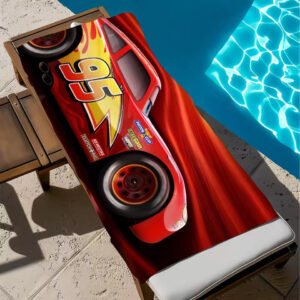 Serviette de plage Flash Lightning McQueen Cars 130x80cm