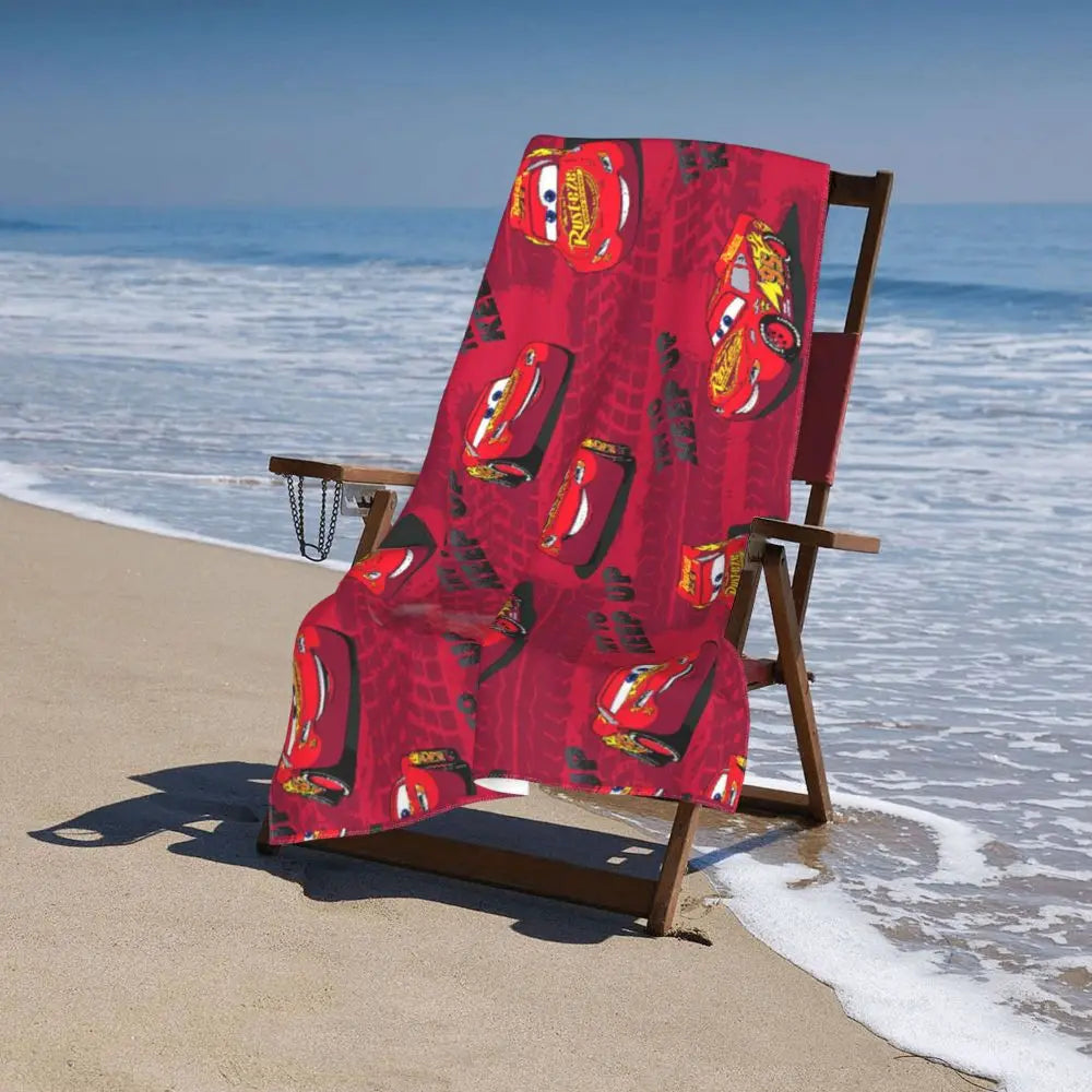 Serviette de plage rouge Cars McQueen