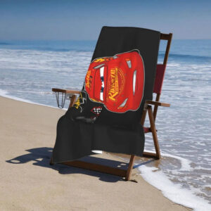 Serviette de plage Cars On Fire format 130x80cm
