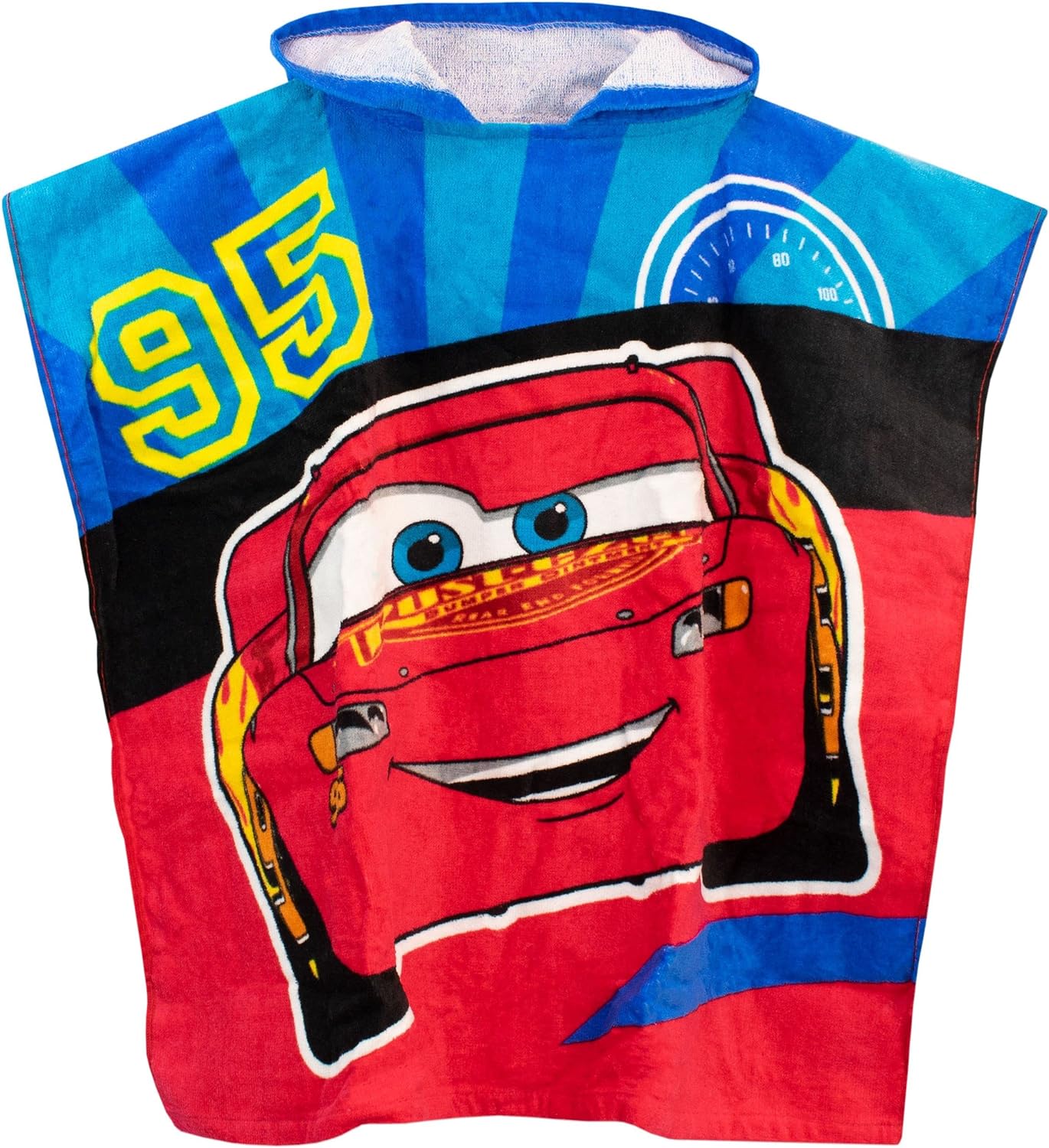 Poncho serviette à capuche Cars avec Flash Lightning McQueen 95 – Image 5