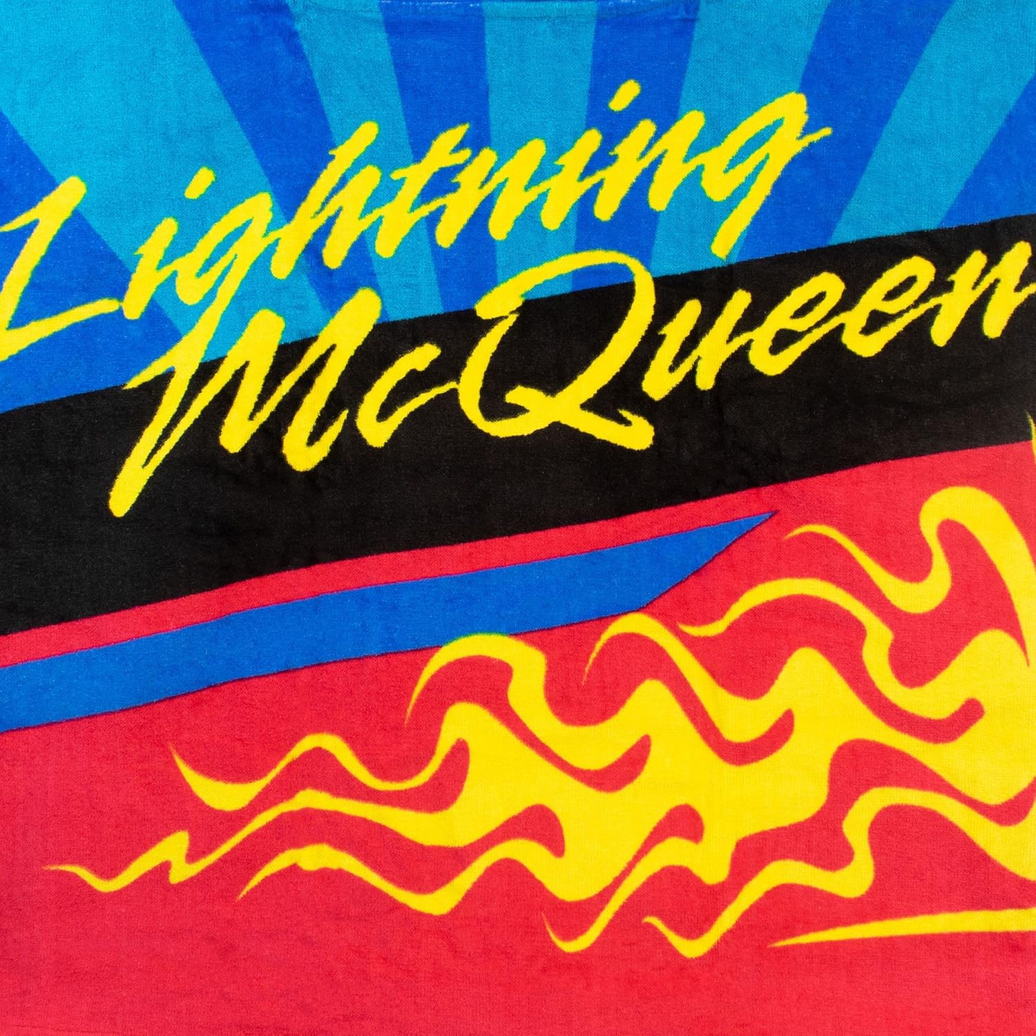 Poncho serviette à capuche Cars avec Flash Lightning McQueen 95 – Image 3