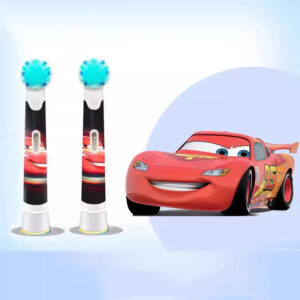 Lot de 2 Têtes de Brosse de Rechange Flash McQueen Cars
