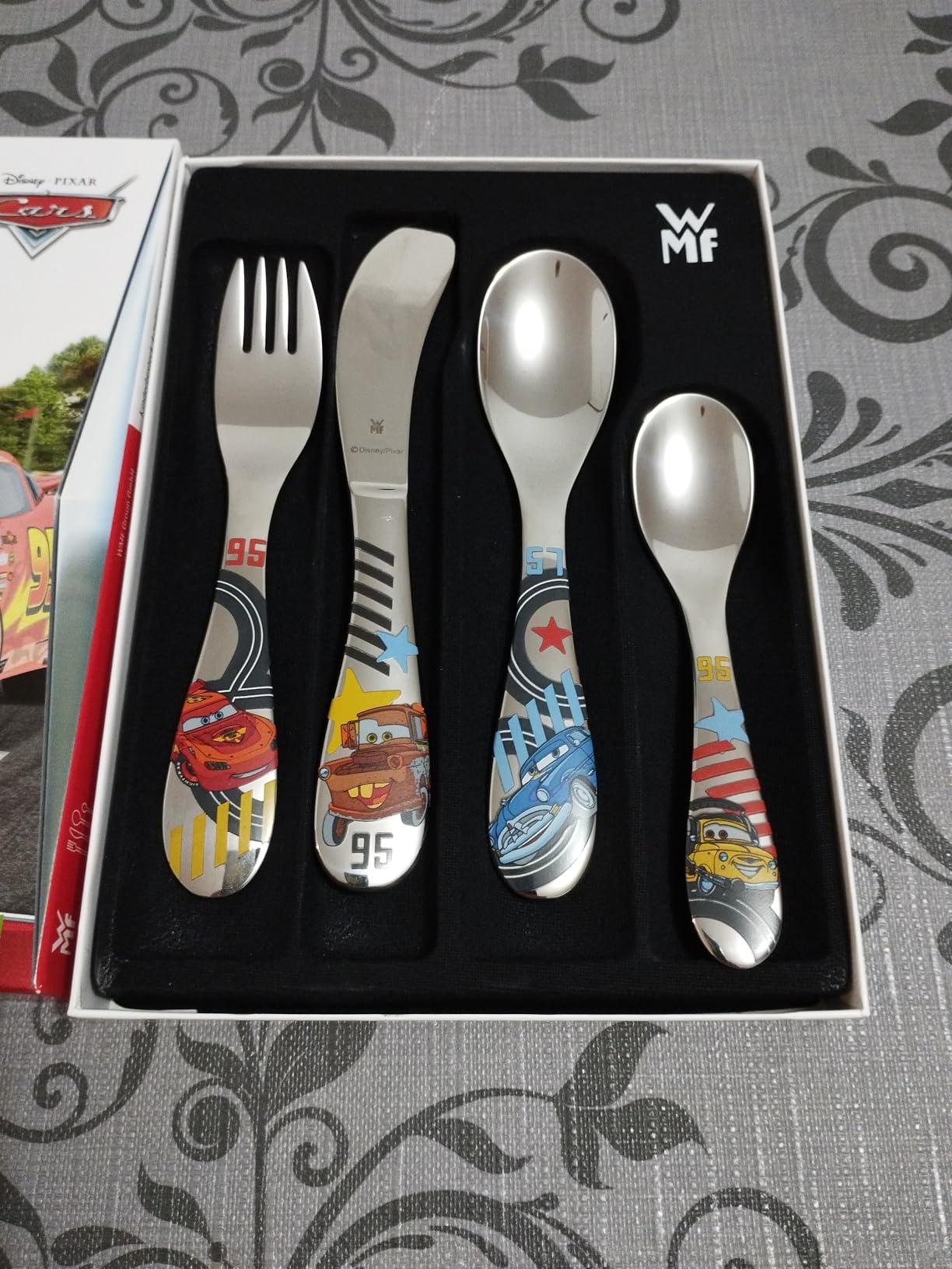 Couverts enfant Cars en acier inoxydable, set pour repas – Image 3