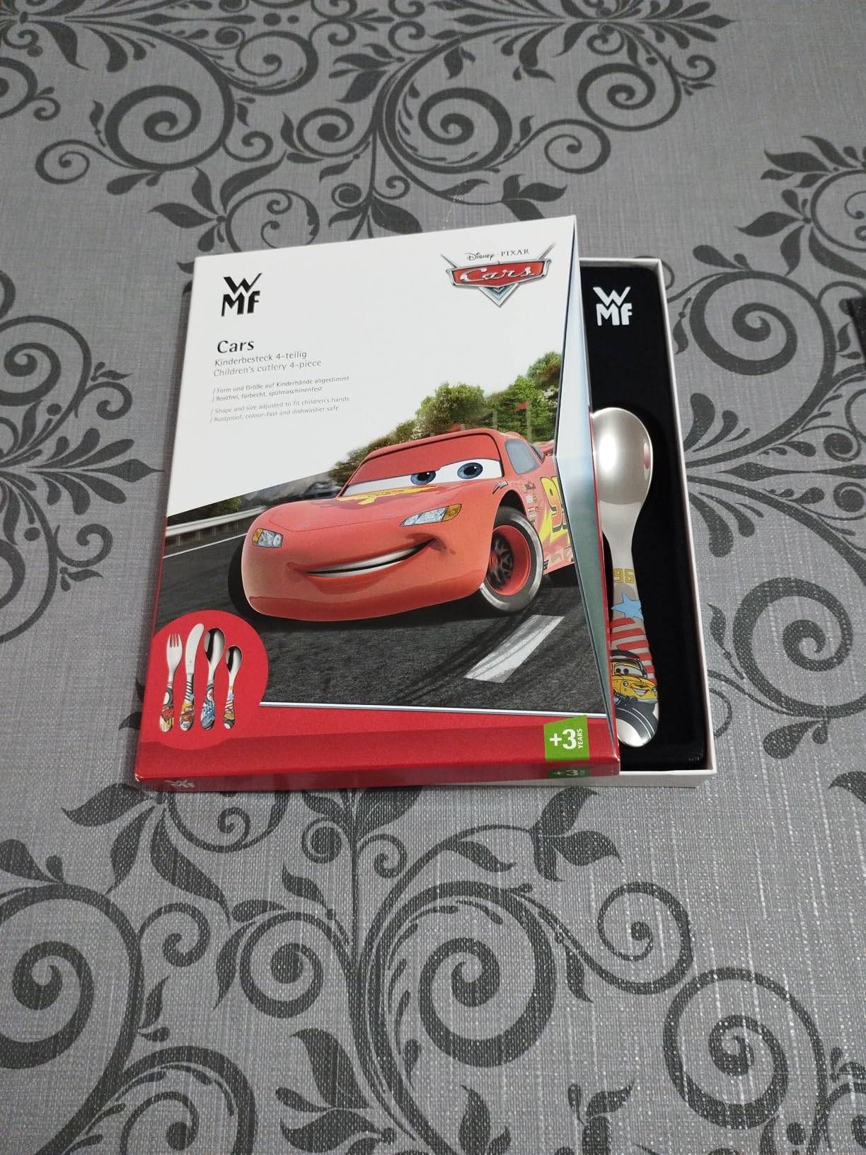 Couverts enfant Cars en acier inoxydable, set pour repas – Image 2