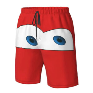Short rouge Cars avec regard de McQueen