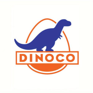 Sticker logo Dinoco Cars, 1pc