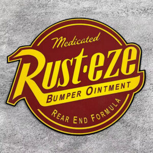 Sticker logo Rust-Eze vintage Cars 13*15cm
