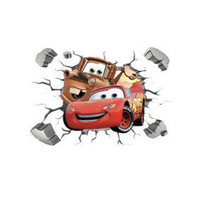Sticker mural Cars avec Martin et McQueen