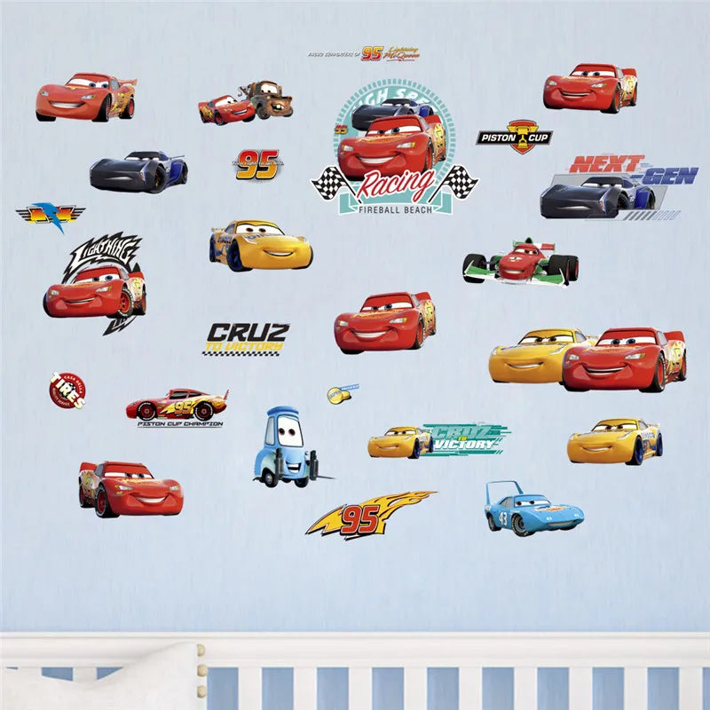 Sticker mural Cars avec personnages décoratifs – Image 2