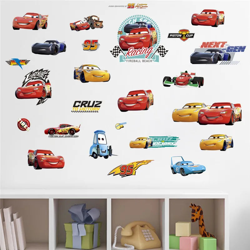 Sticker mural Cars avec personnages décoratifs – Image 3