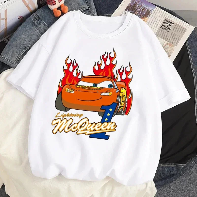 T-shirt Cars avec McQueen Numéro 1