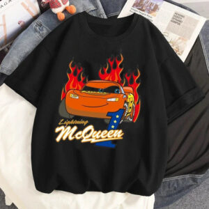 T-shirt Cars McQueen motif On Fire