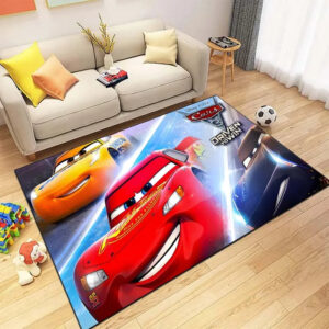 Tapis Cars avec McQueen, Cruz et Storm