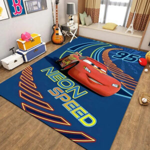 Tapis Cars avec McQueen Neon Speed