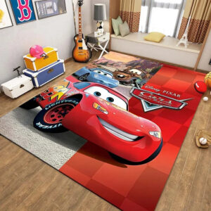 Tapis Cars avec McQueen, Sally et Martin
