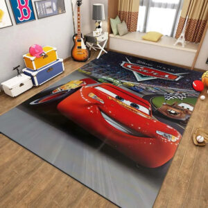 Tapis Cars avec McQueen sur circuit