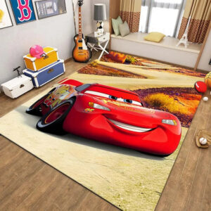 Tapis Cars McQueen route sinueuse, plusieurs dimensions