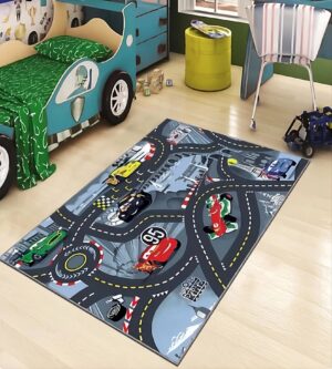 Tapis de jeu enfant Cars avec Flash McQueen