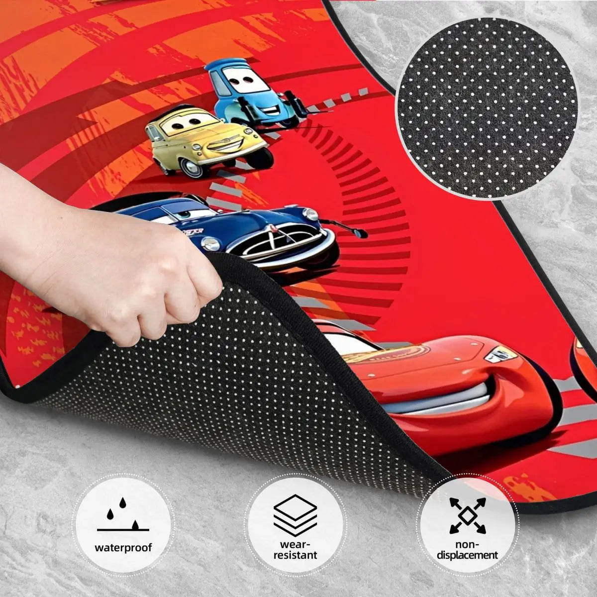 Tapis de sol voiture Cars vintage McQueen 95 – Image 4