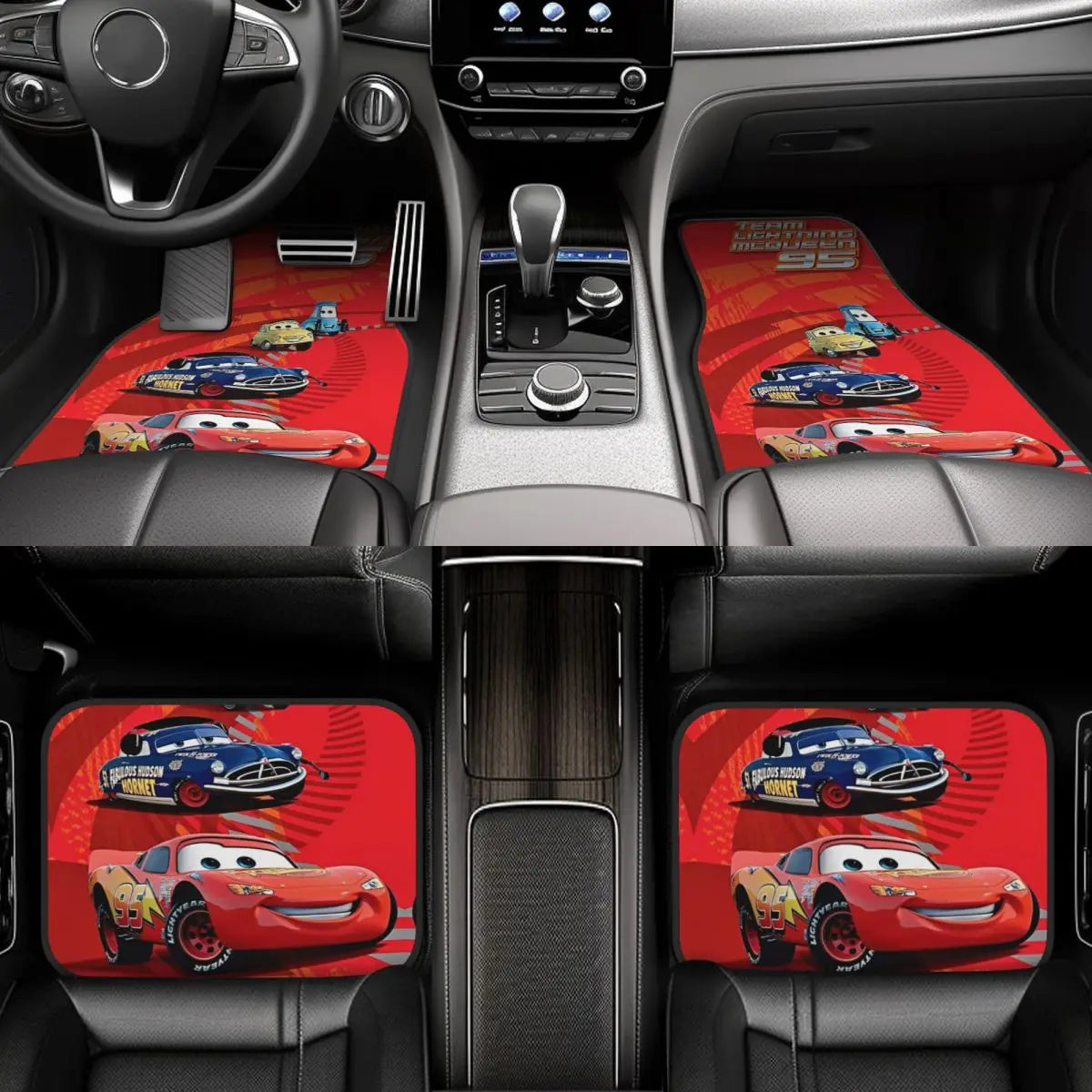 Tapis de sol voiture Cars vintage McQueen 95 – Image 3