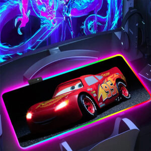 Tapis de souris Cars Lightning McQueen avec LED