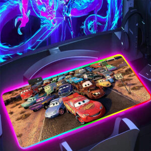 Tapis de souris LED Cars avec McQueen et ses compagnons