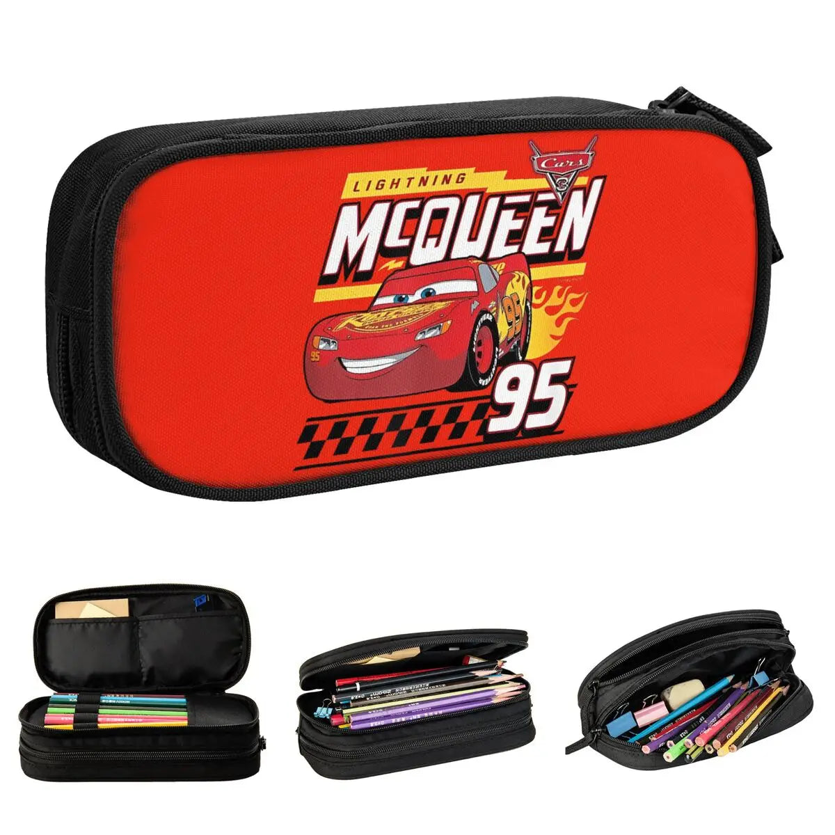 Trousse scolaire Cars McQueen 95 en plusieurs coloris – Image 2