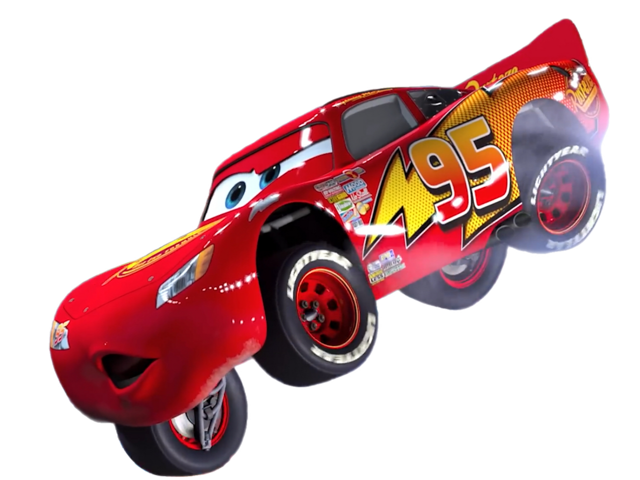 Flash McQueen en plein saut